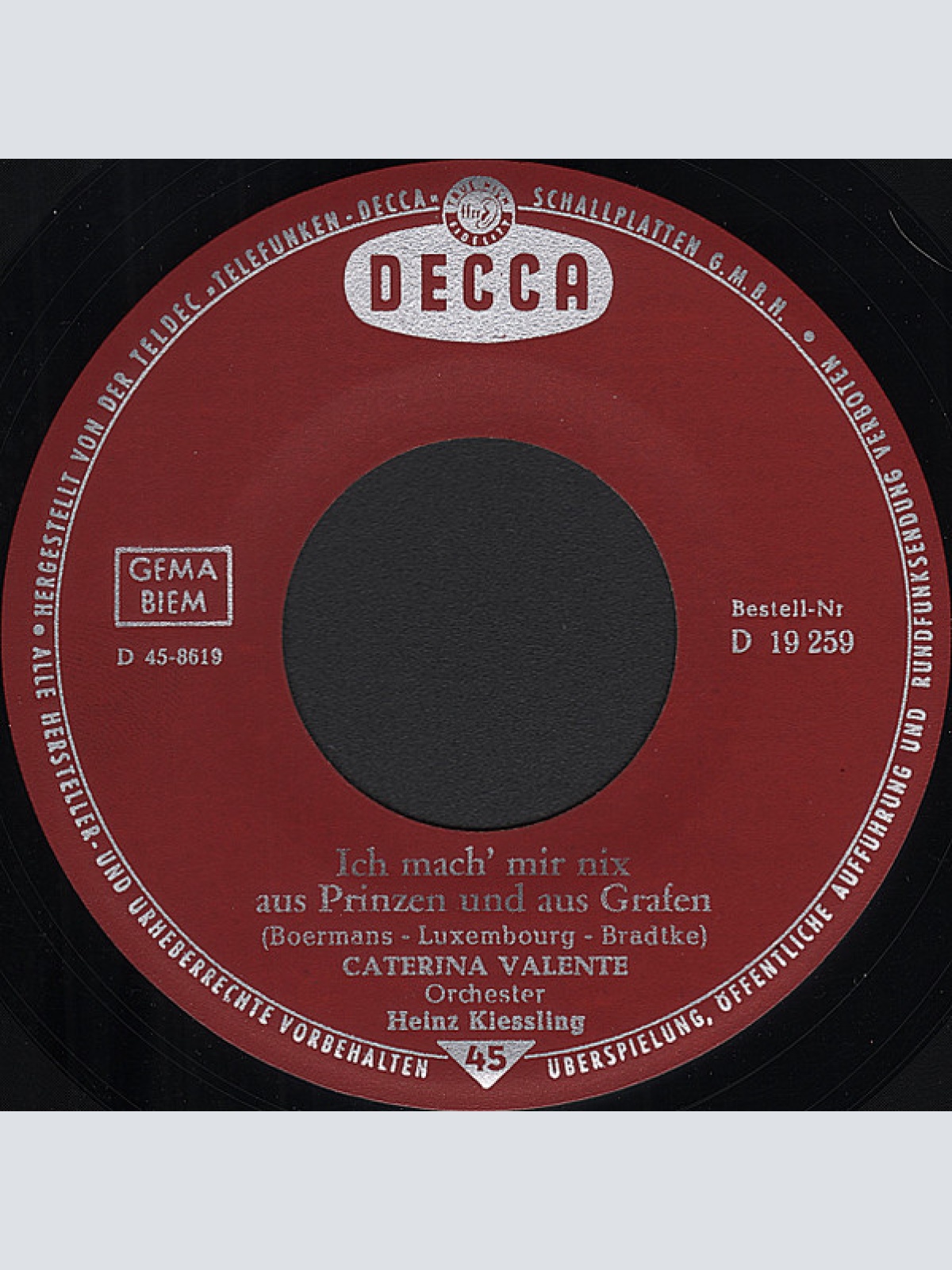 Vinyl / Caterina Valente - Kommt Ein Schiff Nach Amsterdam