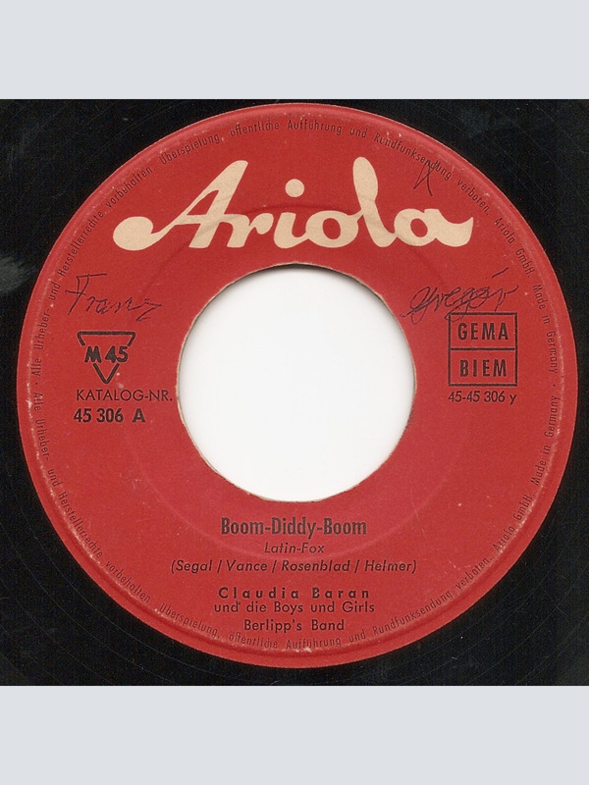 Vinyl / Claudia Baran* - Ein Herz Kann Man Nicht kaufen