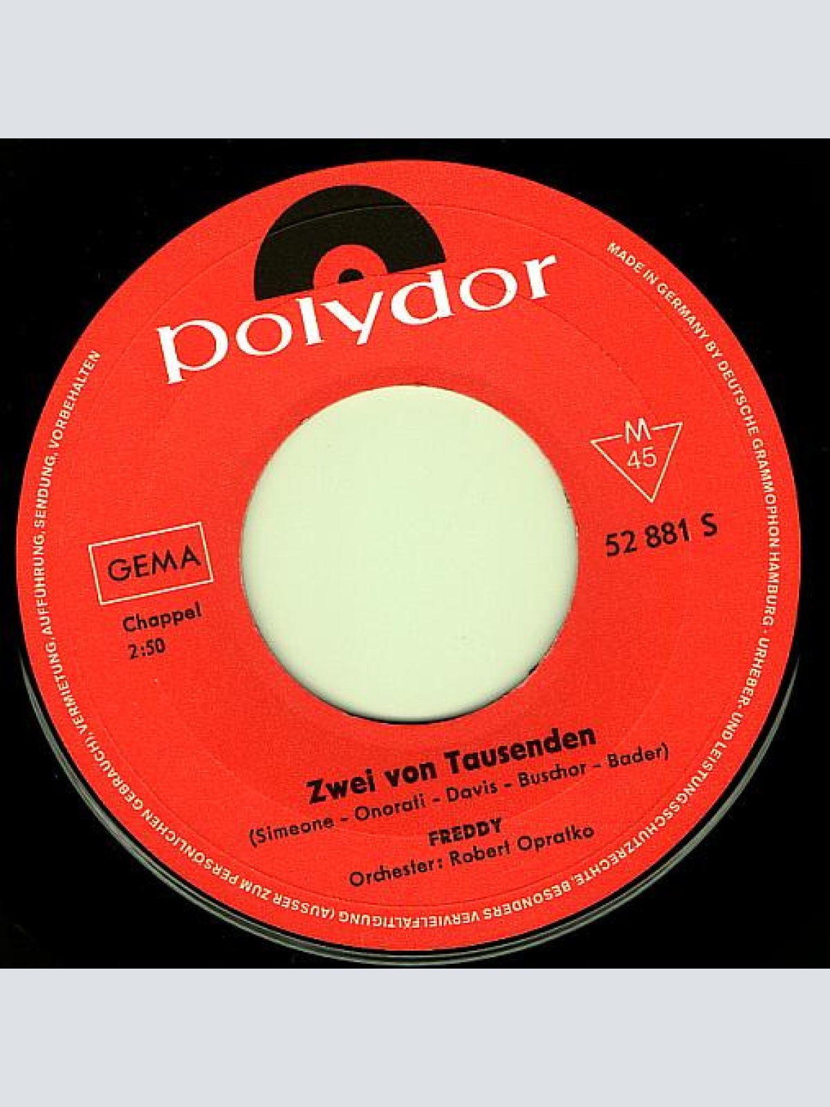 Vinyl / Freddy* - Morgen Beginnt Die Welt