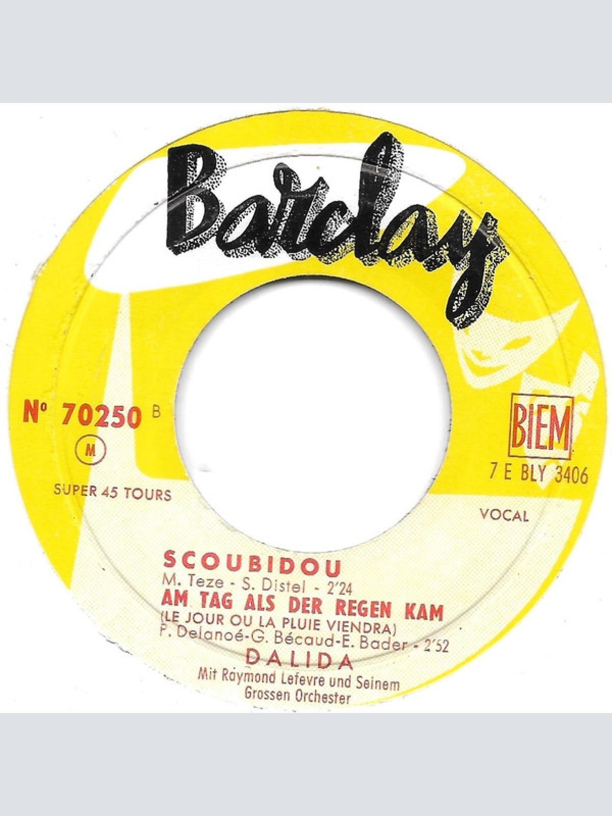 Vinyl / Dalida - Tschau Tschau Bambina = Ciao Ciao Bambina