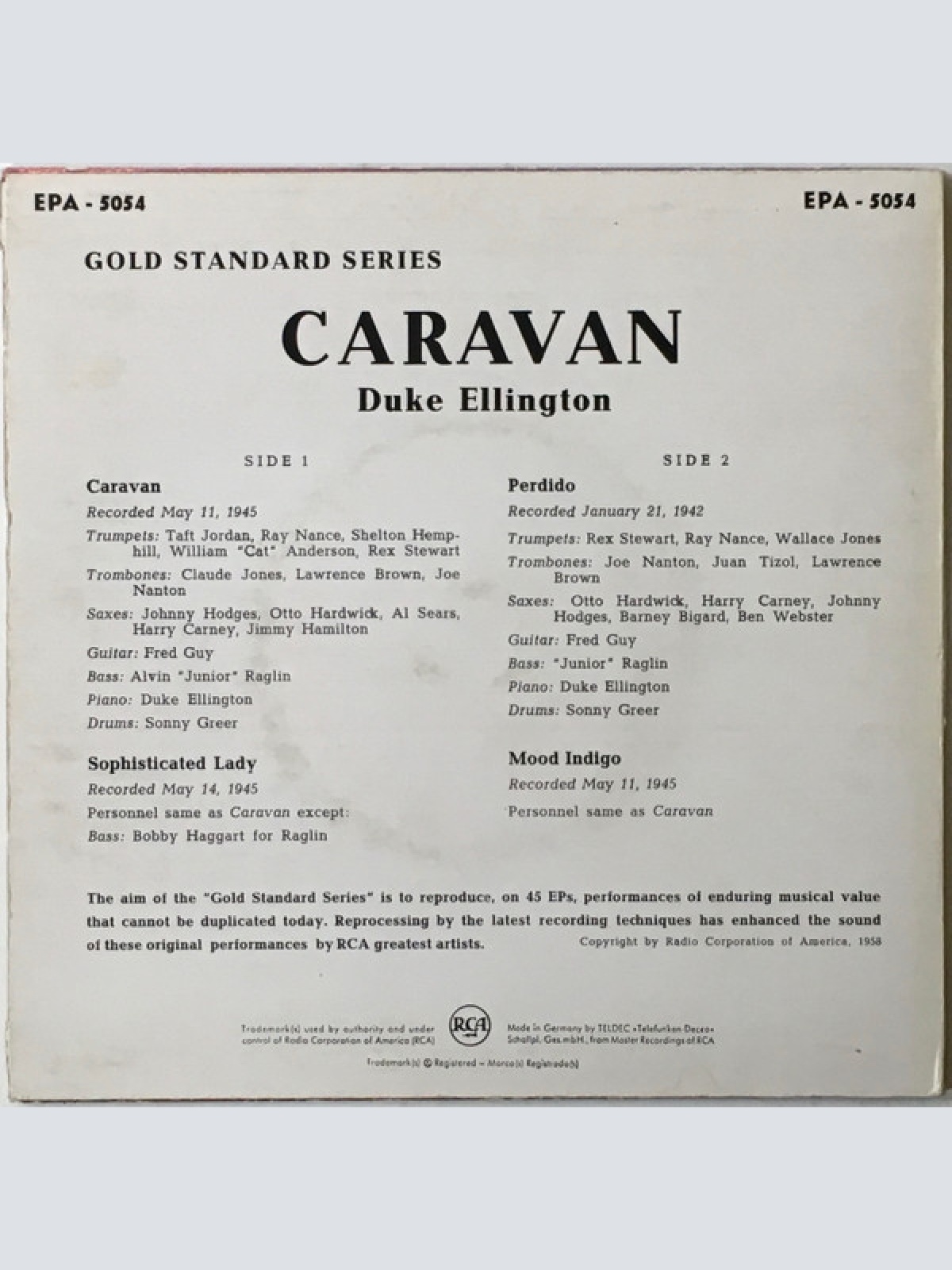 Vinyl / Duke Ellington - Caravan