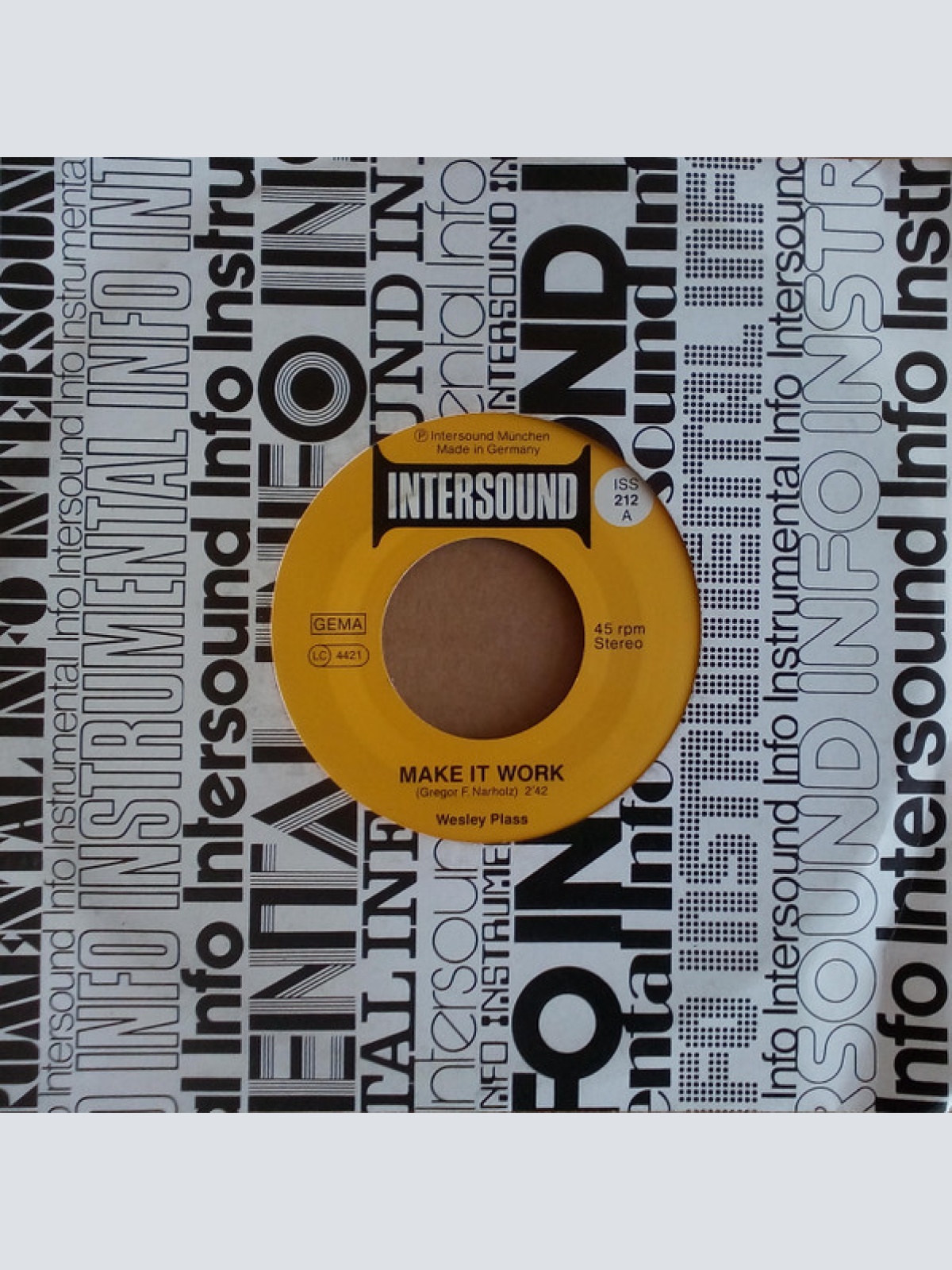 Vinyl / Wesley Plass - Make It Work / Latin Delta