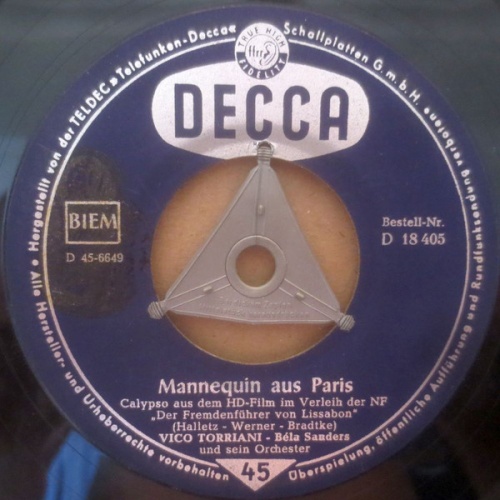 Vinyl / Vico Torriani - Mannequin Aus Paris / Verlieb' Dich In Lissabon