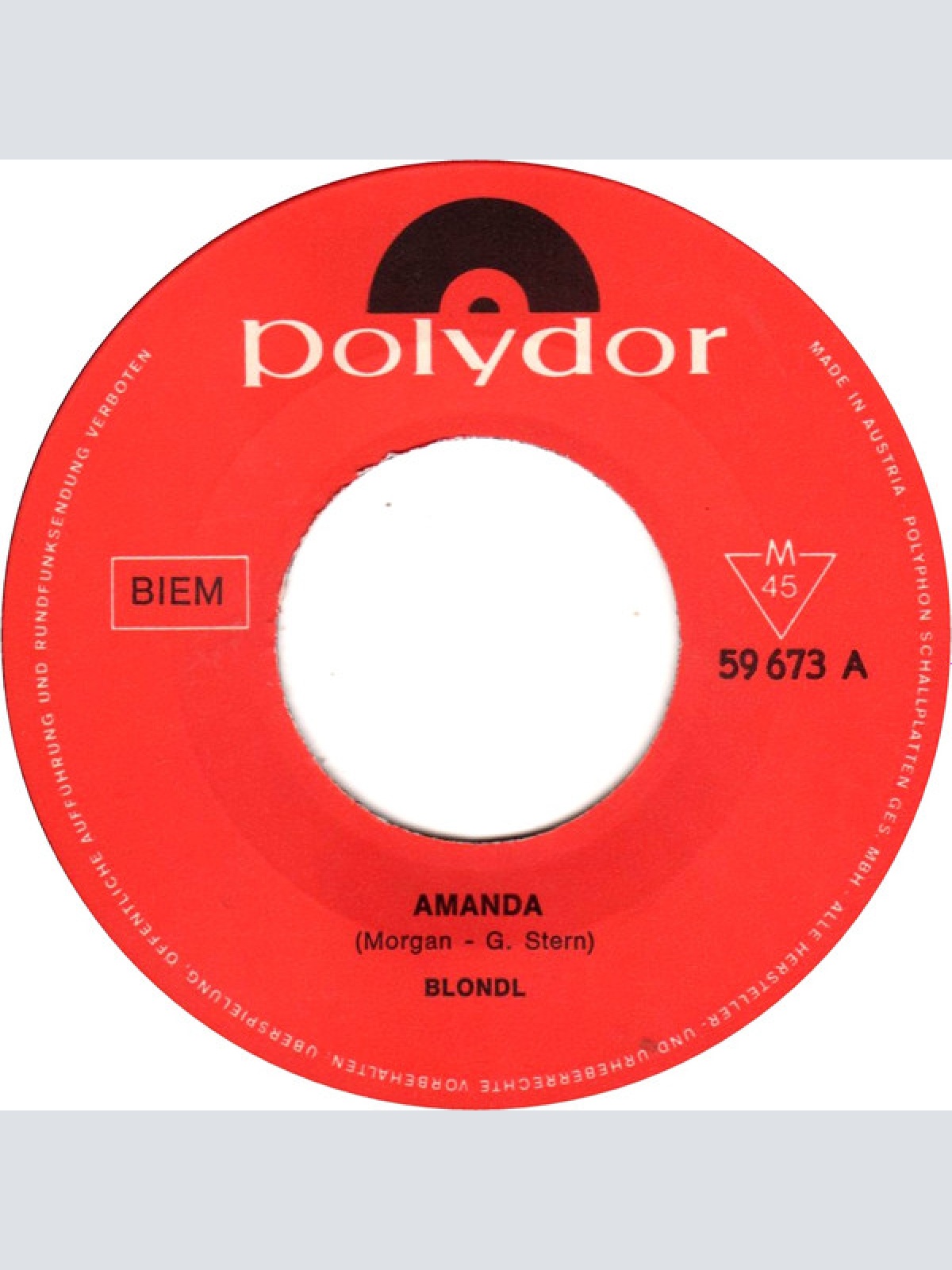 Vinyl / Blondl - Amanda