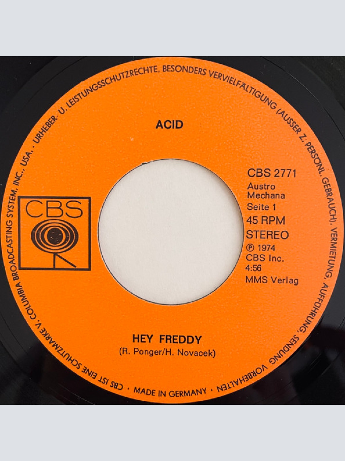 Vinyl / Acid (4) - Hey Freddy