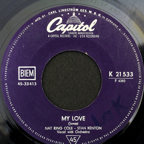 Vinyl / Nat King Cole - Stan Kenton - My Love / Steady