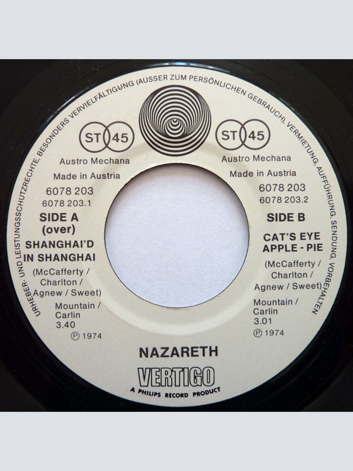 Vinyl / Nazareth (2) - Shanghai'd In Shanghai