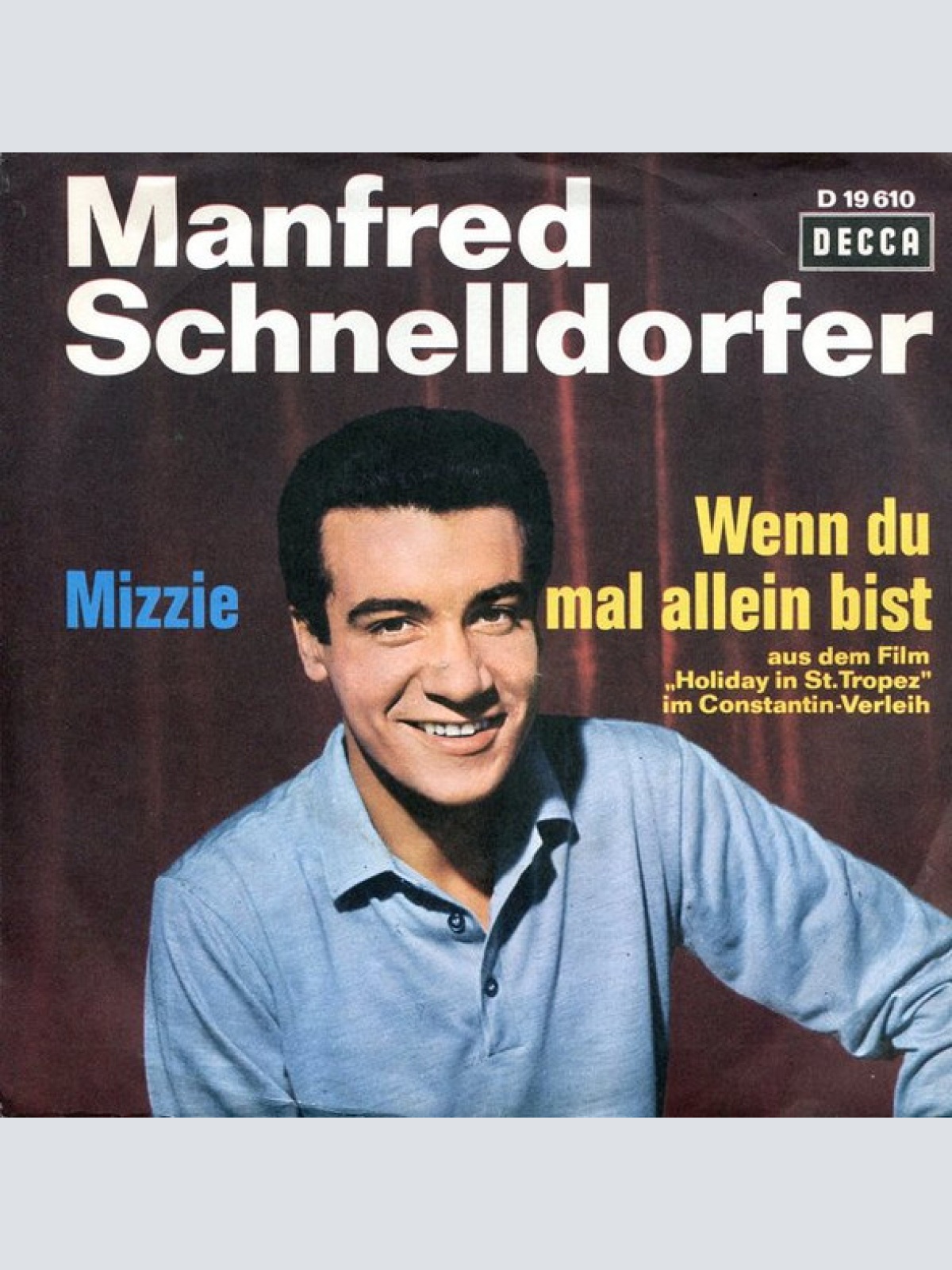 Vinyl / Manfred Schnelldorfer - Wenn Du Mal Allein Bist
