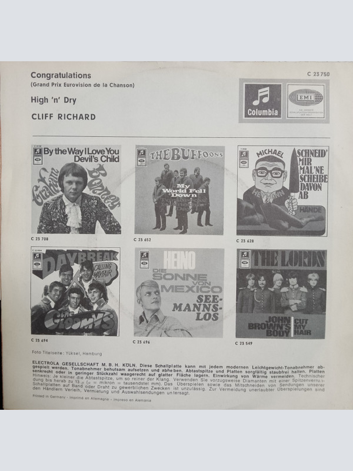 Vinyl / Cliff Richard - Congratulations
