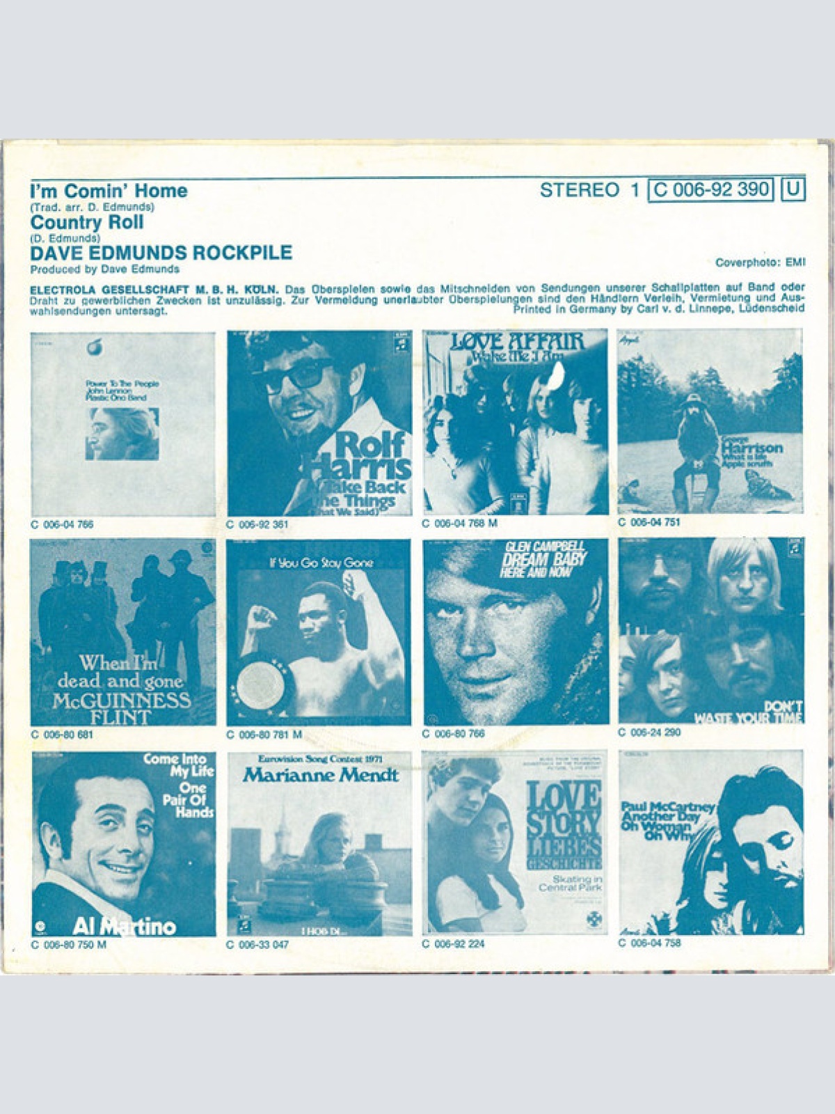 Vinyl / Dave Edmunds Rockpile* - I'm Comin' Home