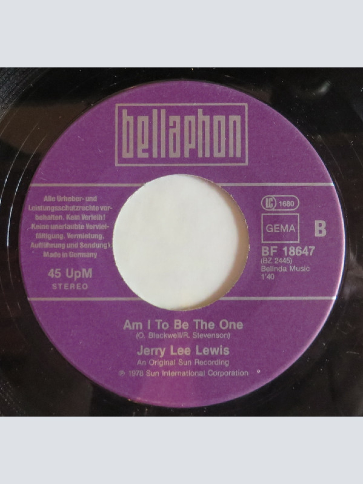 Vinyl / Jerry Lee Lewis - Save The Last Dance For Me