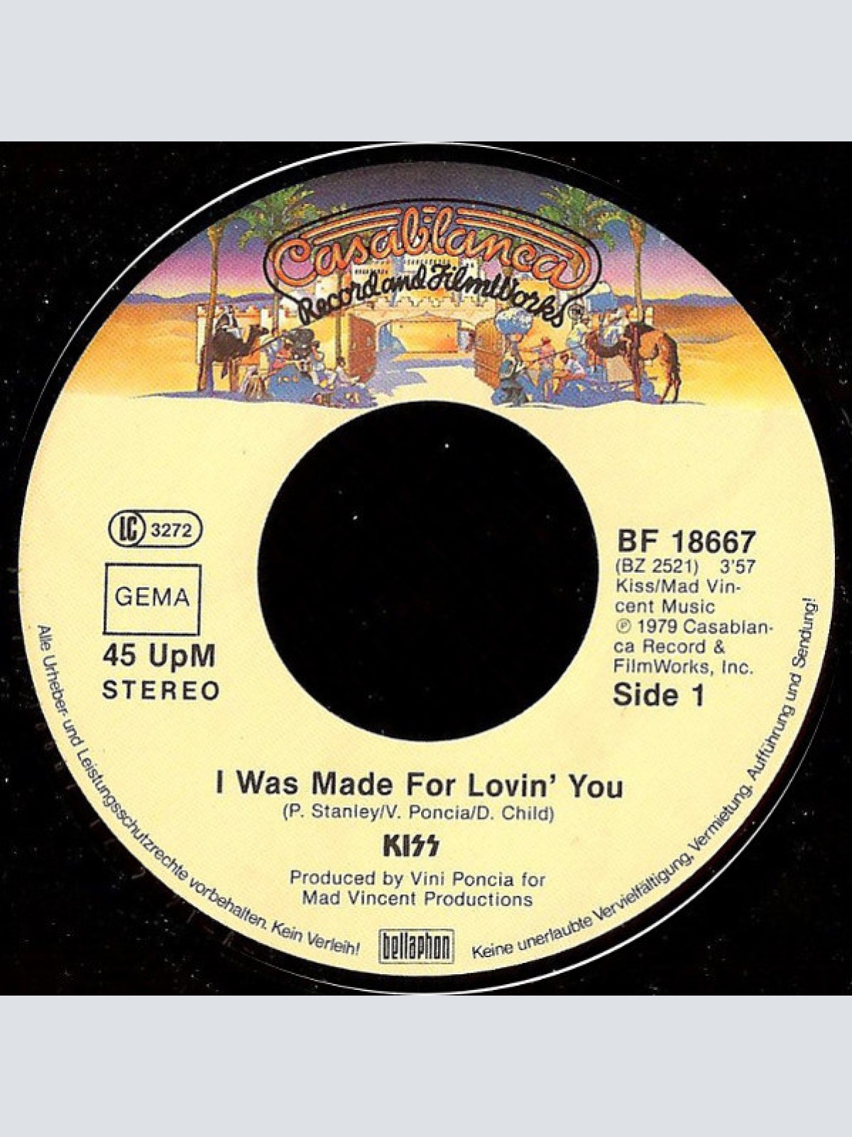 Vinyl / Kiss - I Was Made For Lovin' You