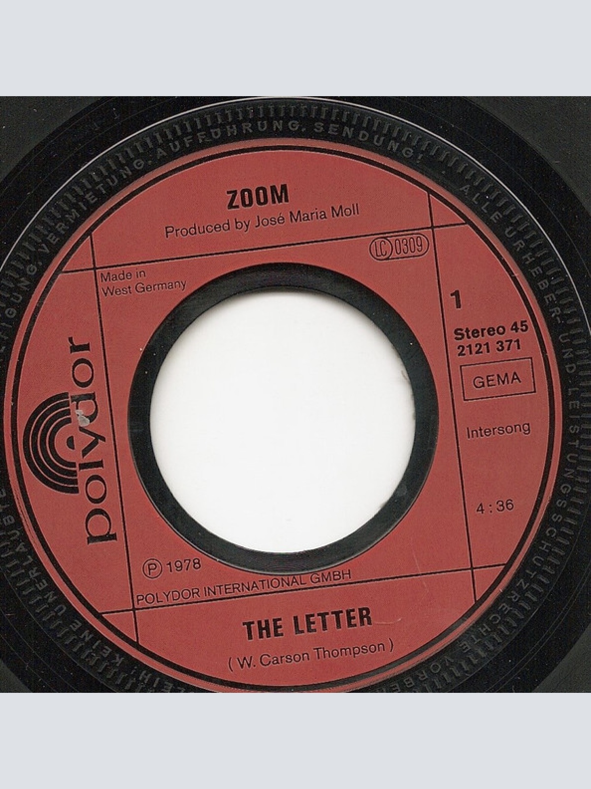 Vinyl / Zoom (25) - The Letter / World Of Fantasy