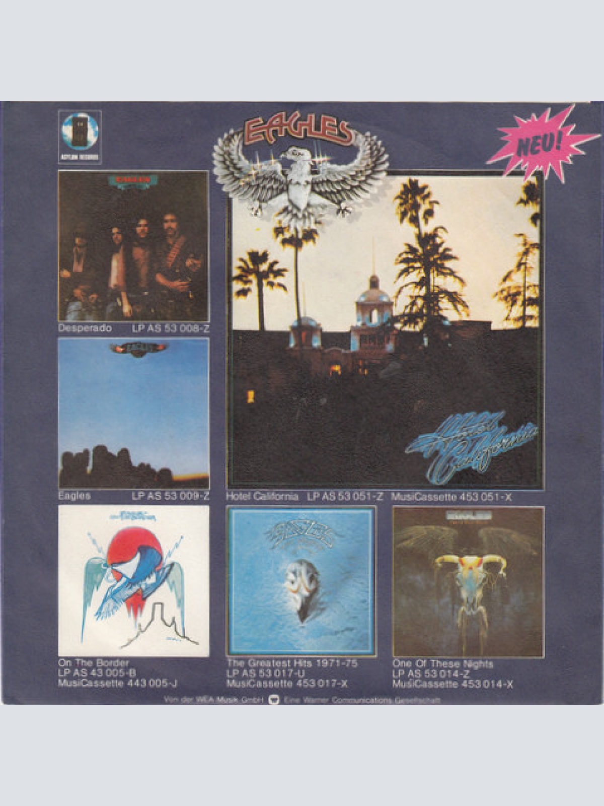 Vinyl / Eagles - Hotel California
