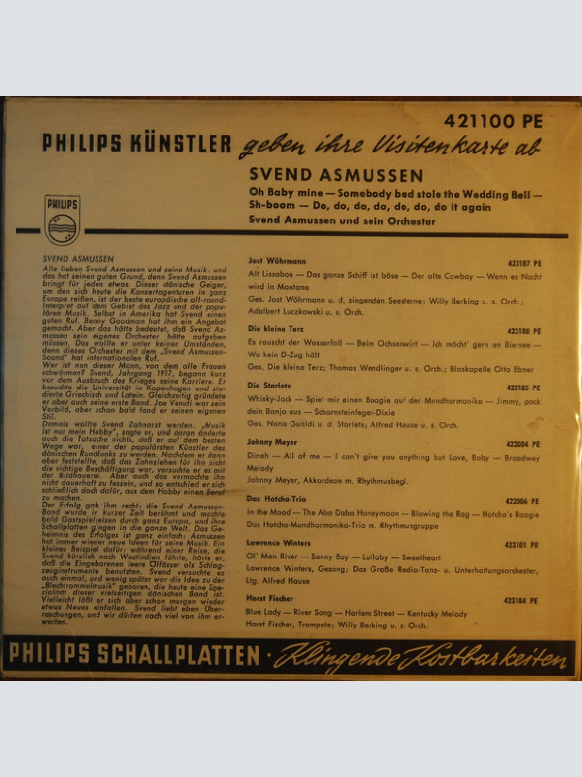 Vinyl / Svend Asmussen - ... Gibt Seine Visitenkarte Ab