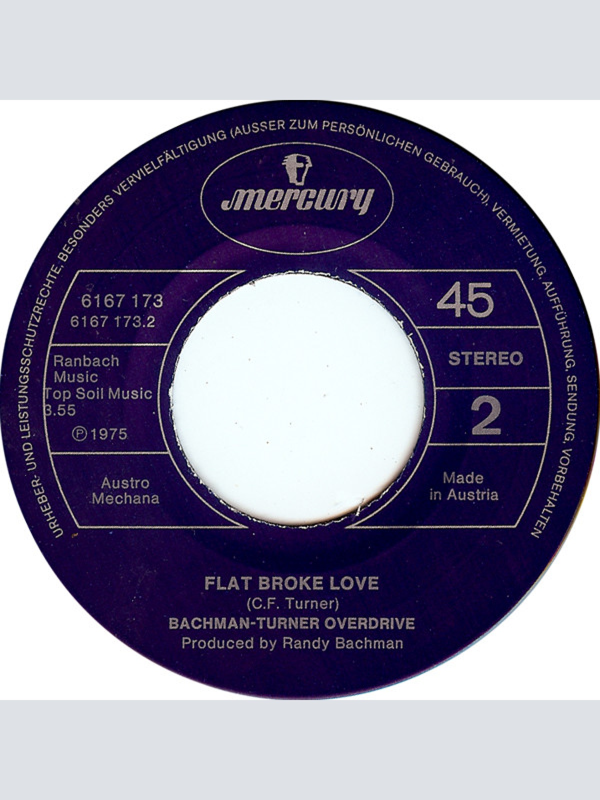 Vinyl / Bachman-Turner Overdrive - Hey You