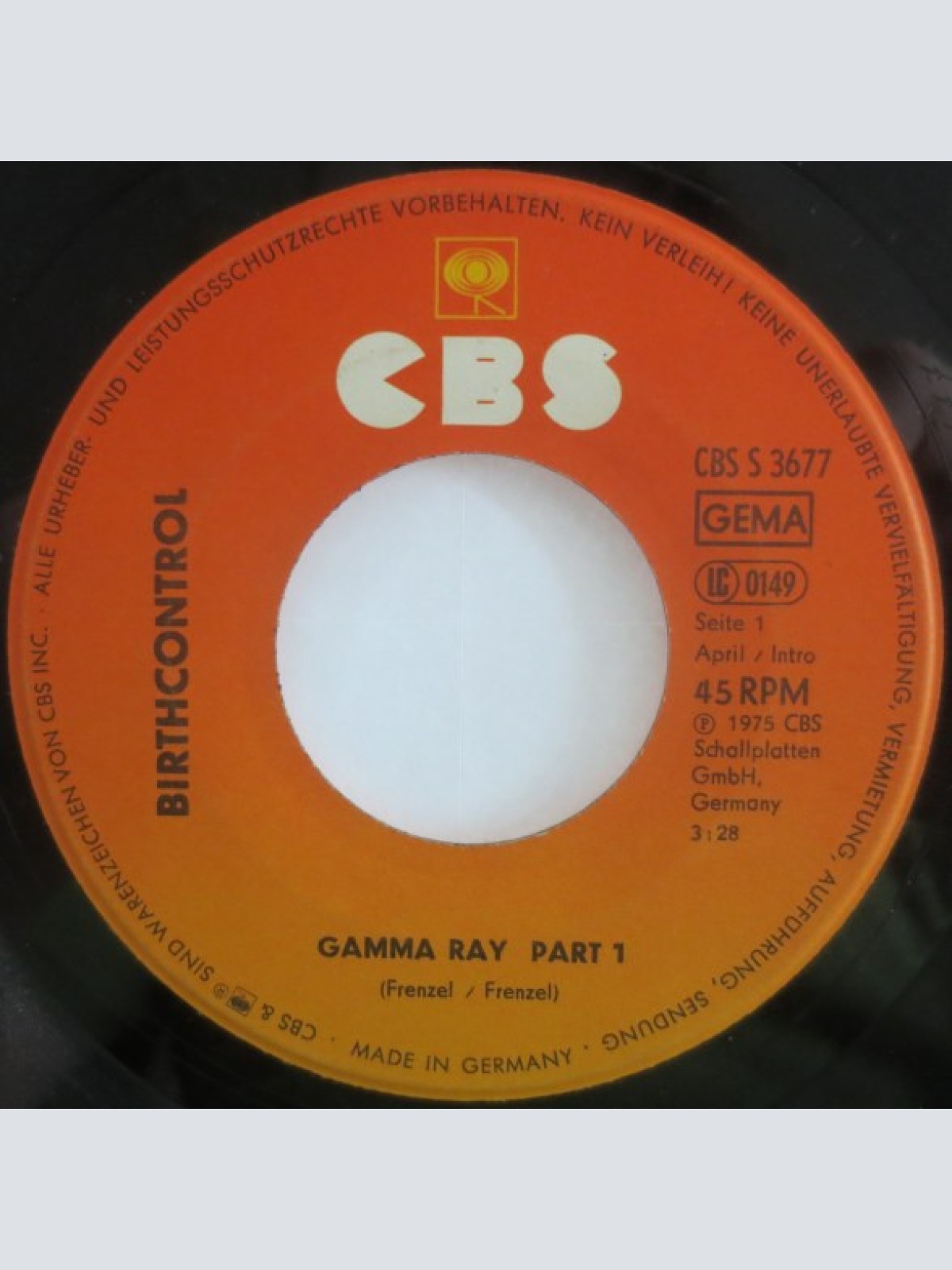 Vinyl / Birth Control - Gamma Ray Part 1+2