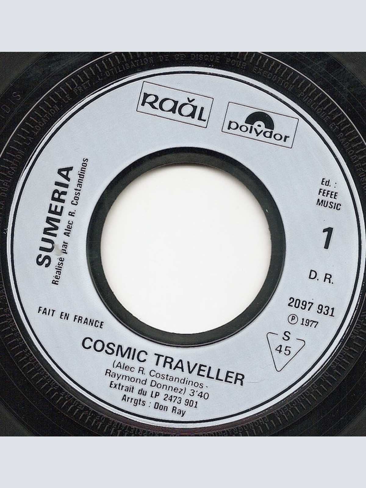 Vinyl / Sumeria - Cosmic Traveller / Golden Tears
