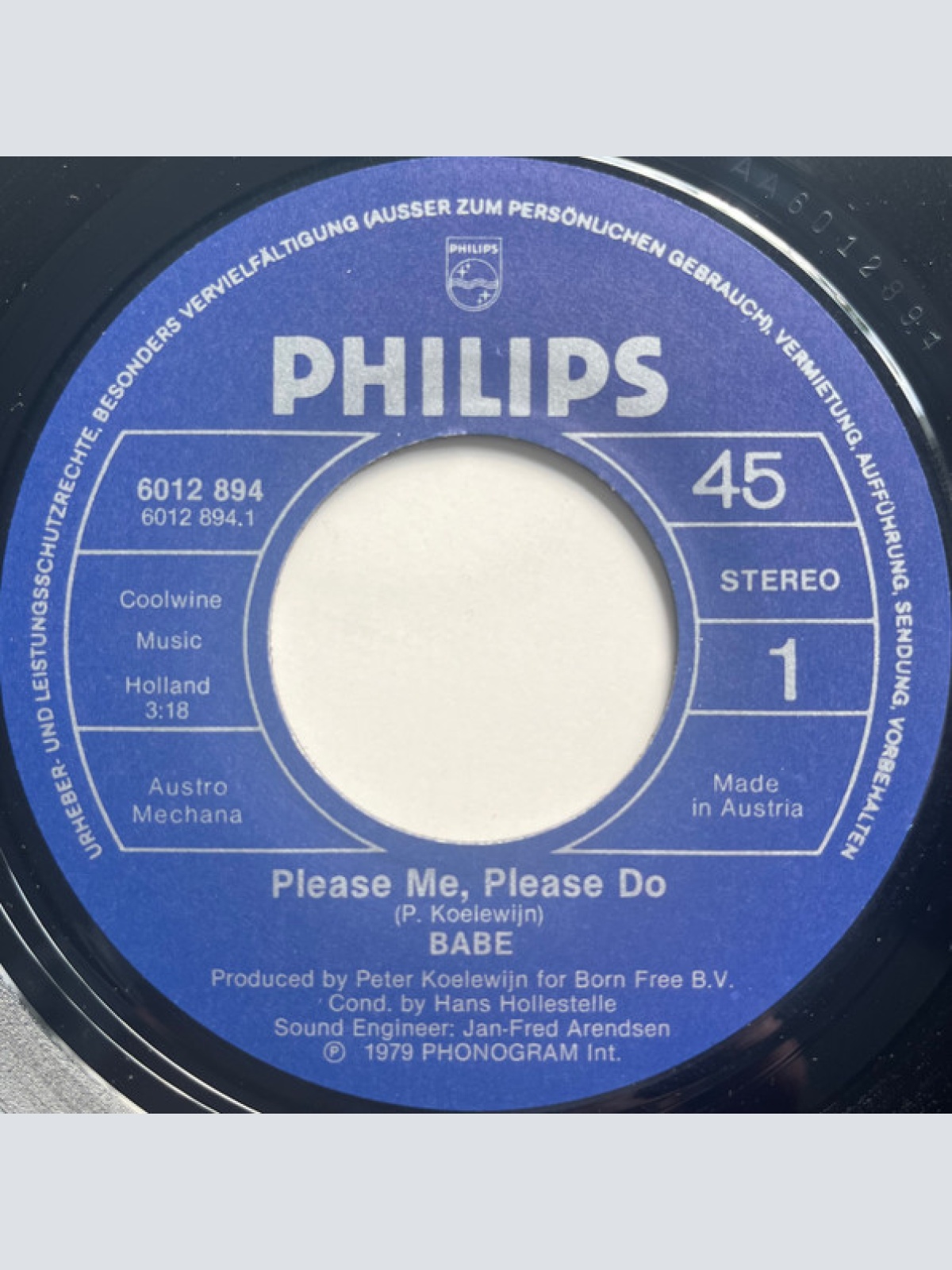 Vinyl / Babe (2) - Please Me, Please Do