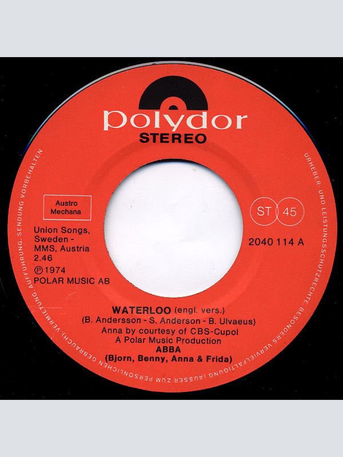 Vinyl / ABBA (Björn, Benny, Anna & Frida)* - Waterloo