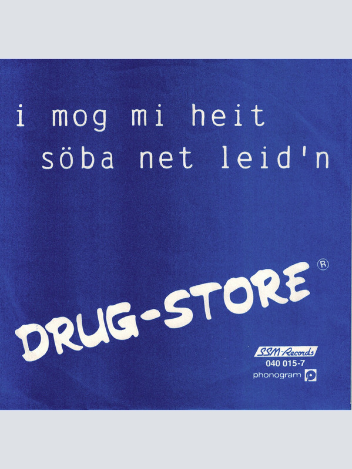 Vinyl / Drug-Store - Unsa Schene Wölt