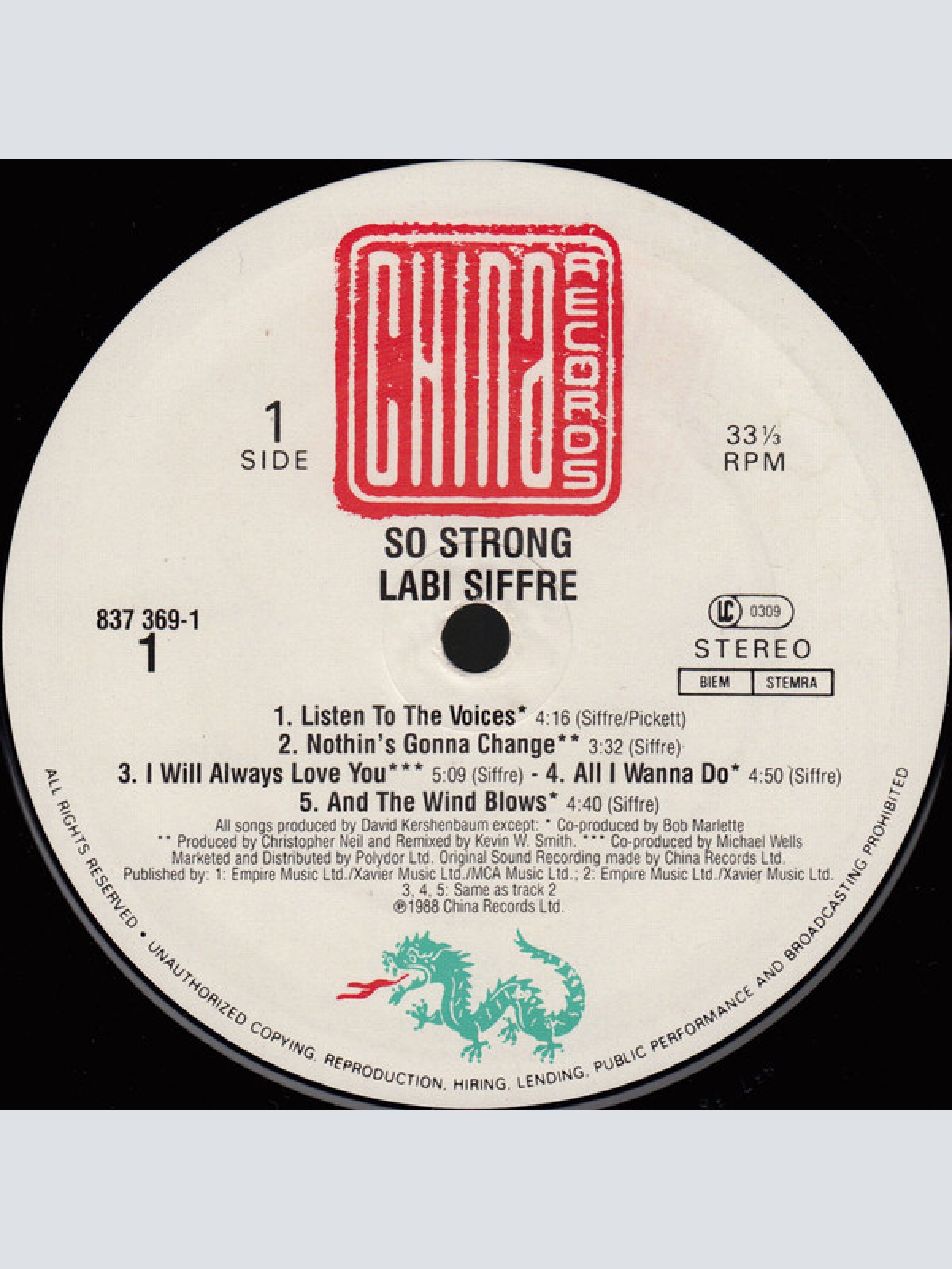 Vinyl / Labi Siffre - So Strong