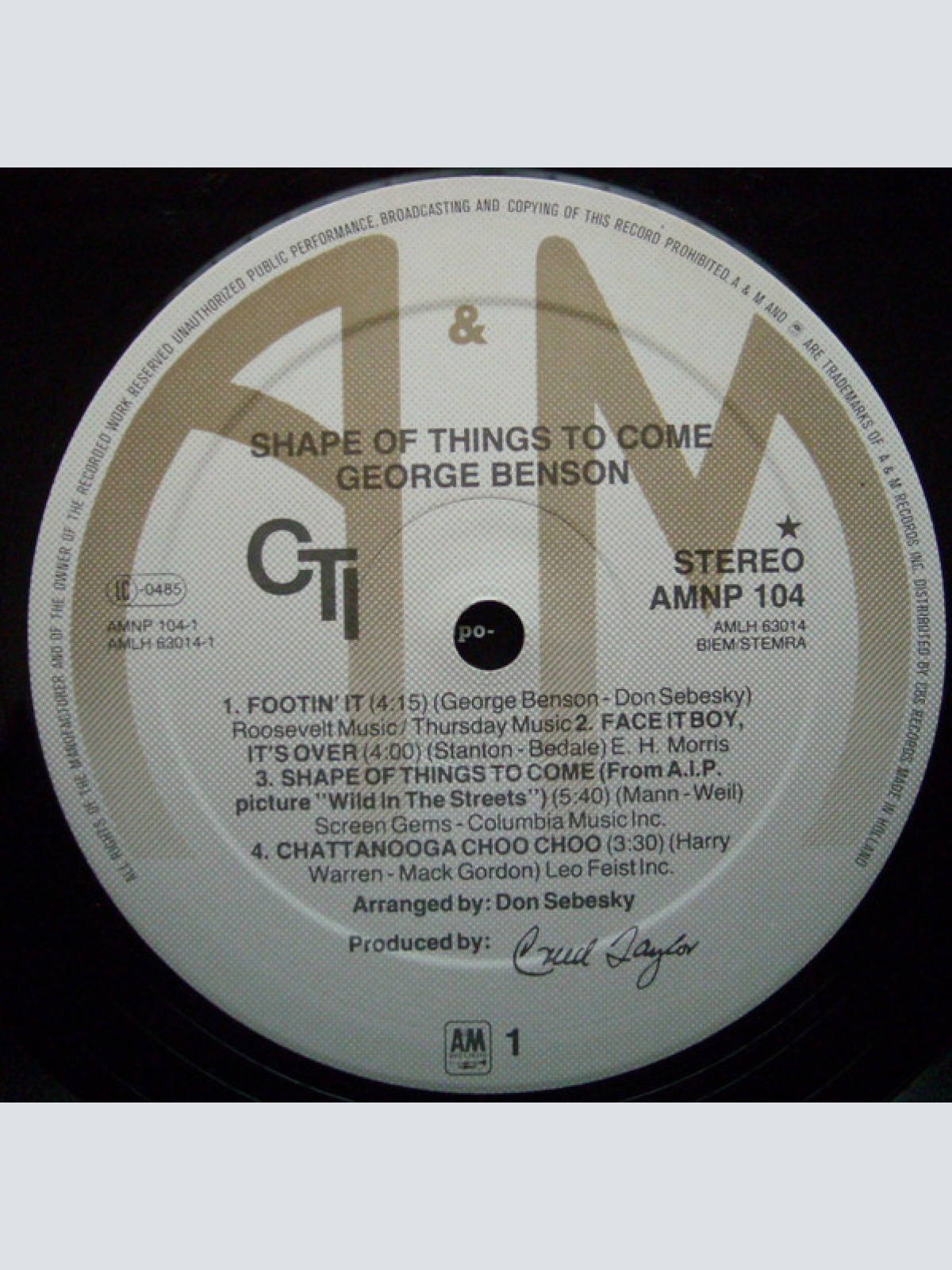 Vinyl / George Benson - Shape Of Things To Come