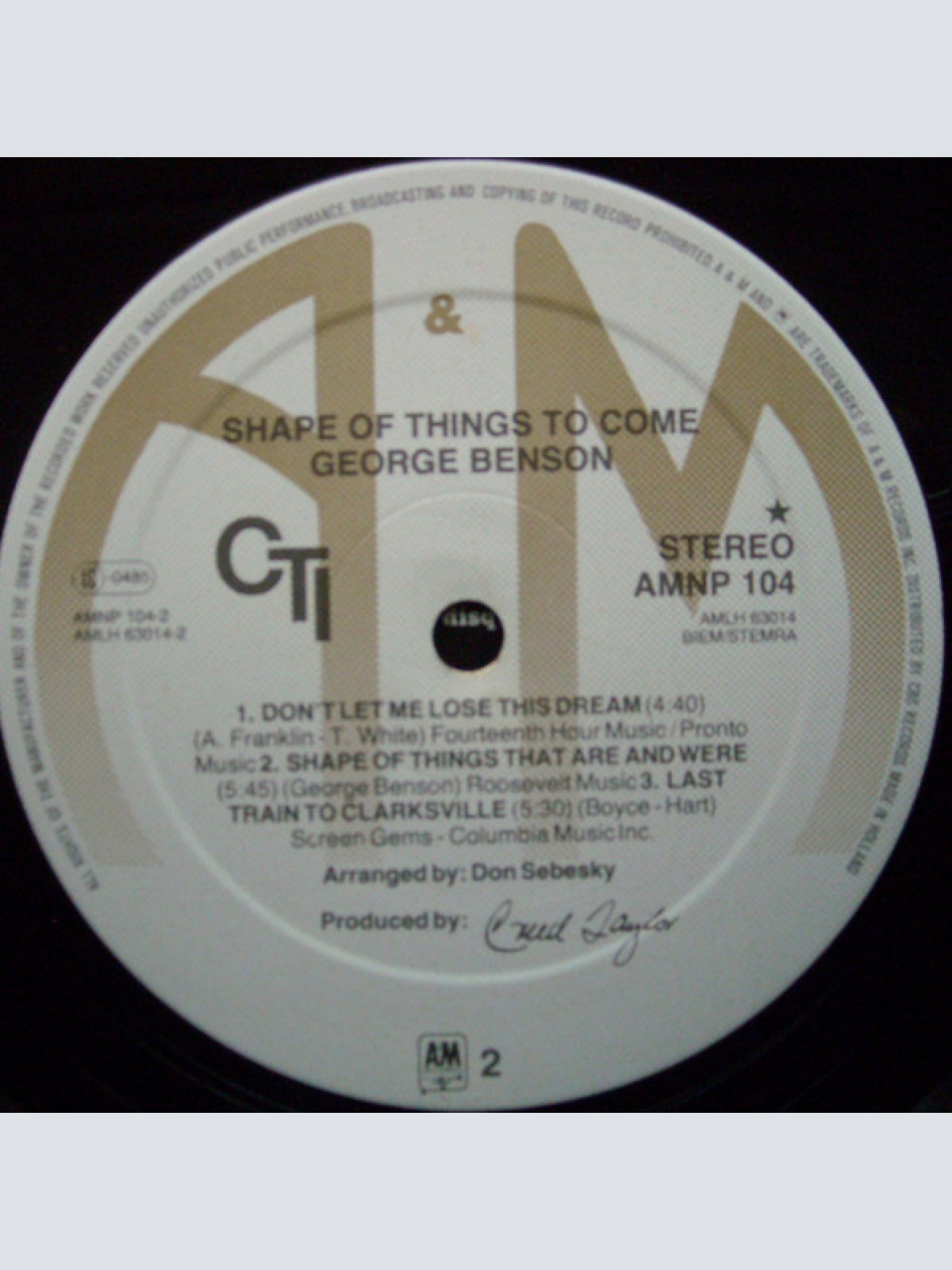 Vinyl / George Benson - Shape Of Things To Come
