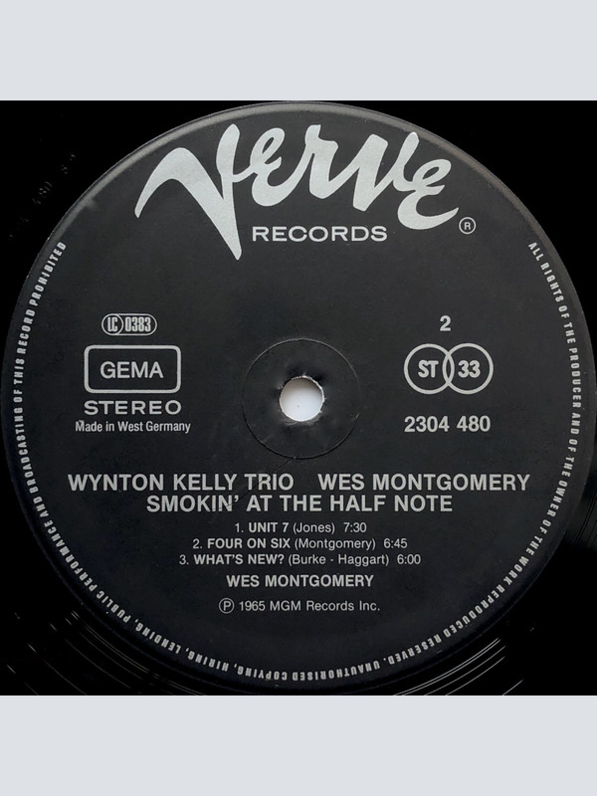 Vinyl / Wynton Kelly Trio / Wes Montgomery - Smokin' At The Half Note