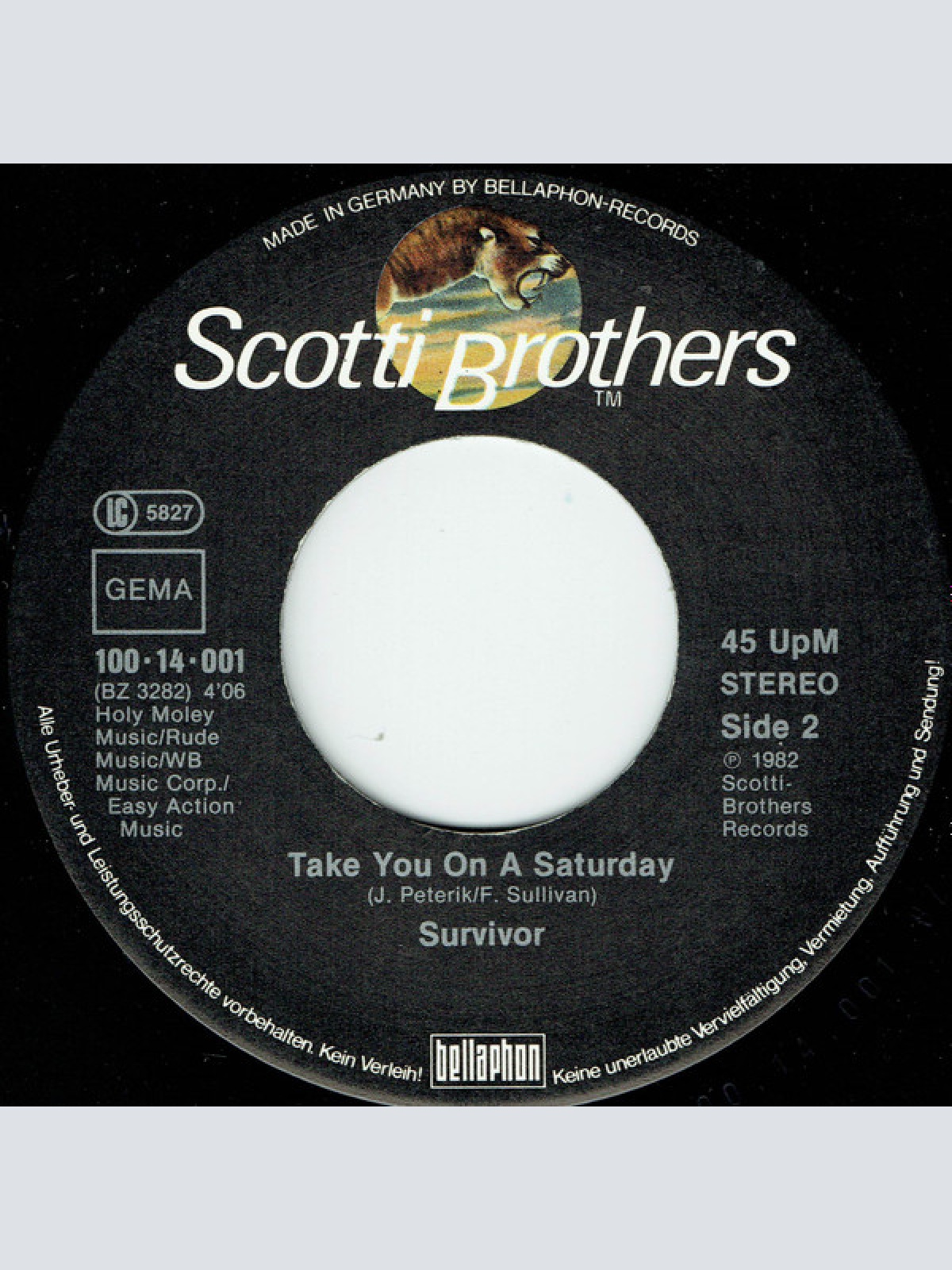 Vinyl / Survivor - Eye Of The Tiger