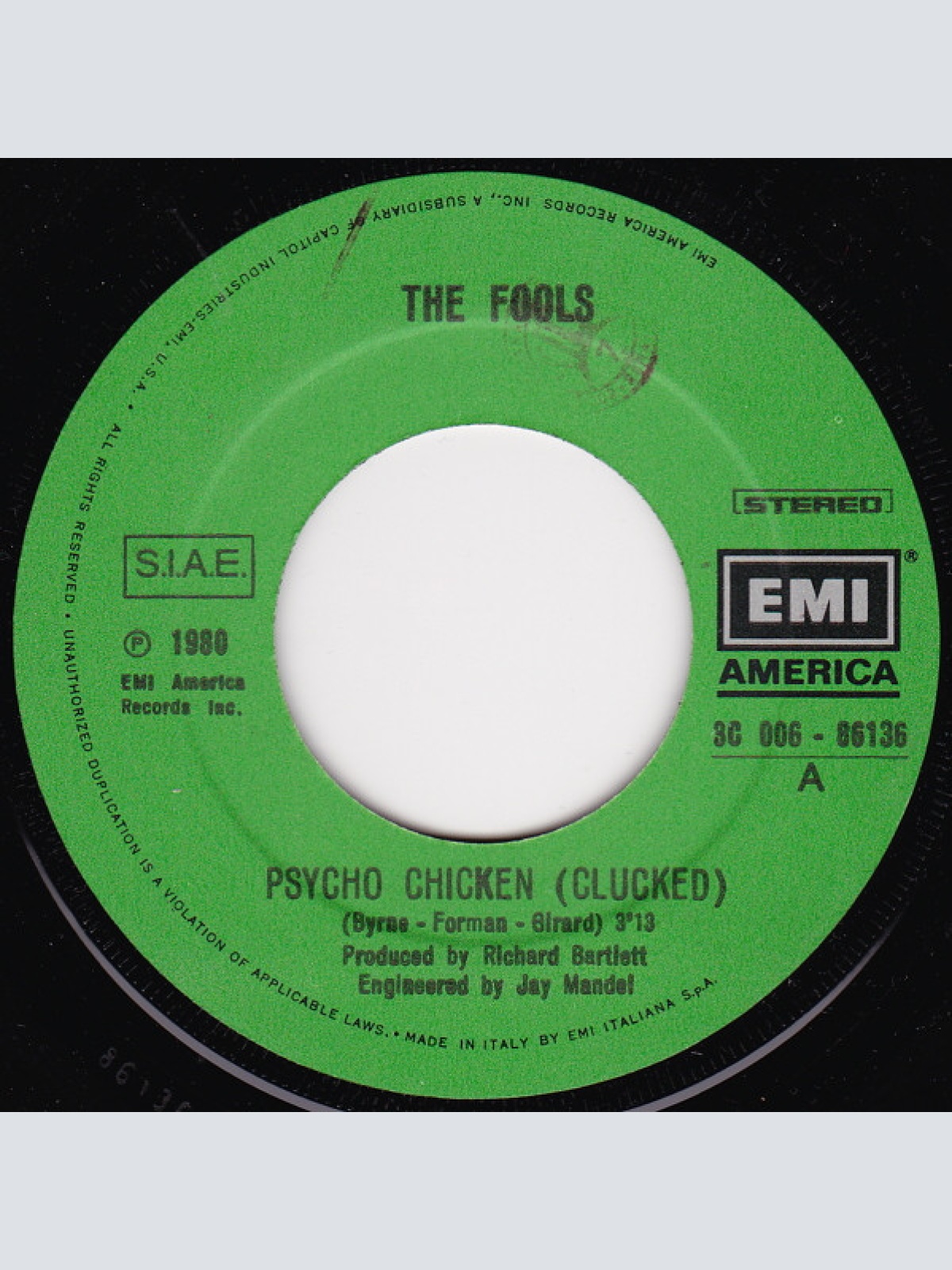 Vinyl / The Fools - Psycho Chicken