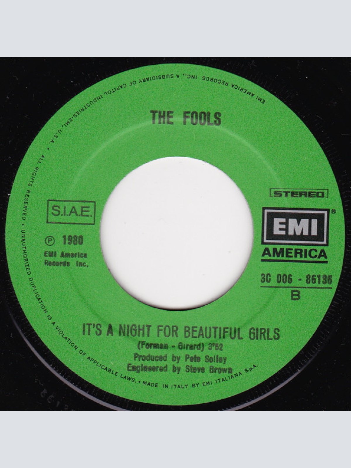 Vinyl / The Fools - Psycho Chicken