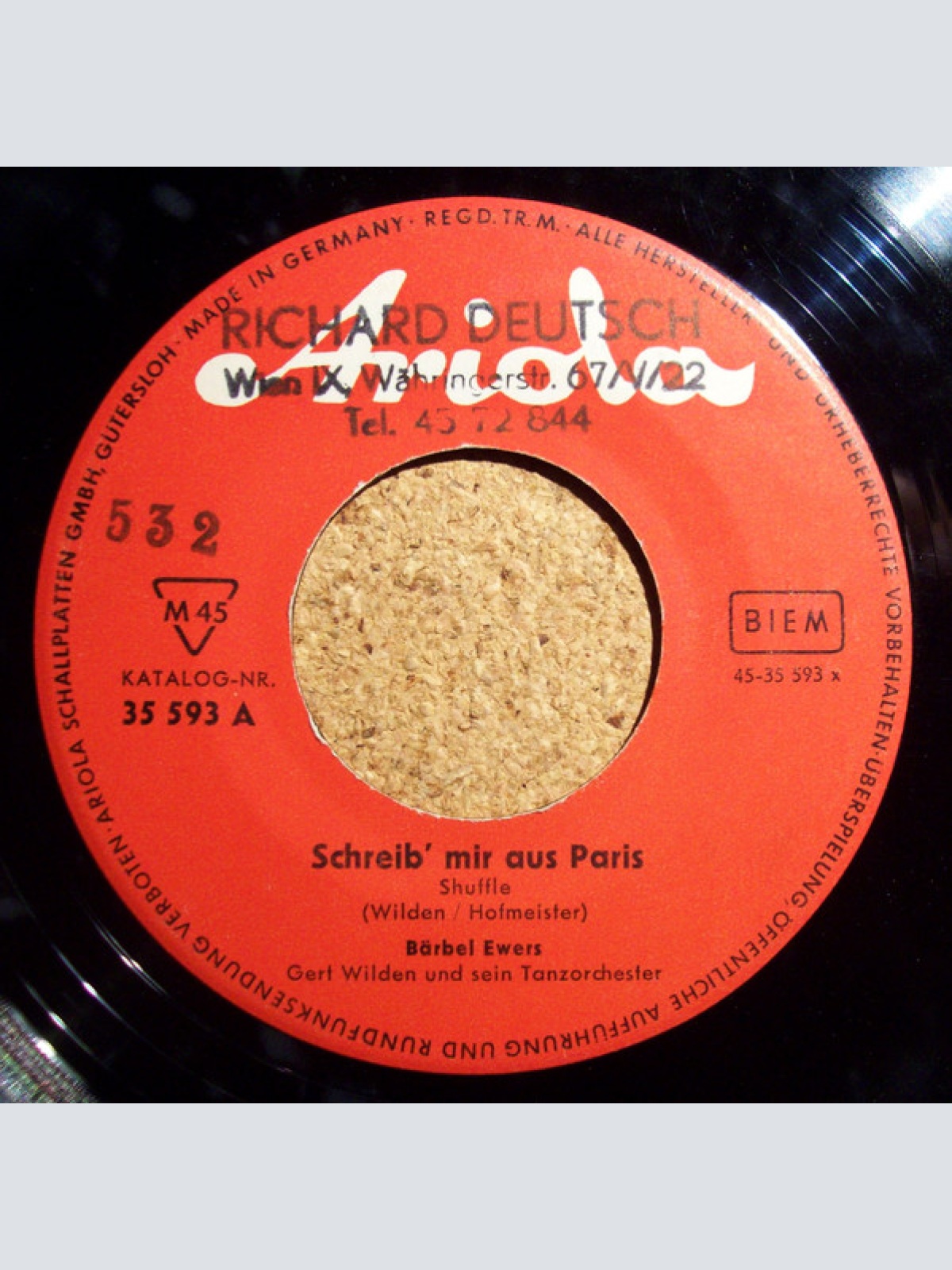 Vinyl / Bärbel Ewers* - Schreib' Mir Aus Paris