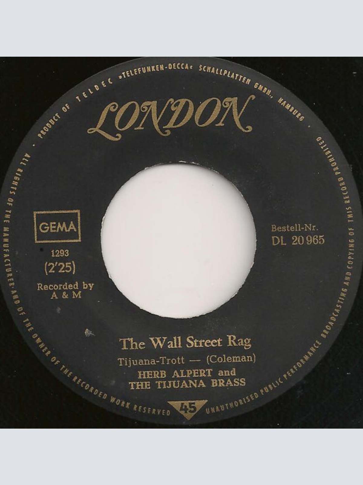 Vinyl / Herb Alpert & The Tijuana Brass - Casino Royale