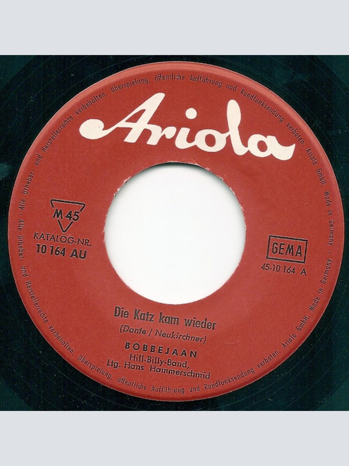 Vinyl / Bobbejaan* - Die Katz Kam Wieder