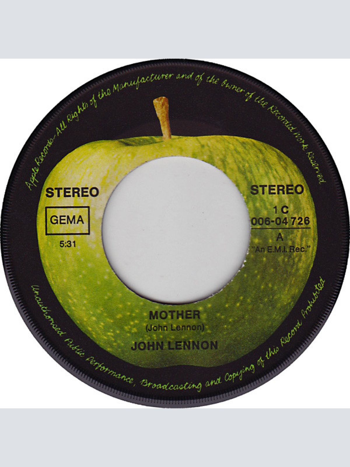 Vinyl / John Lennon / Yoko Ono - Mother / Why