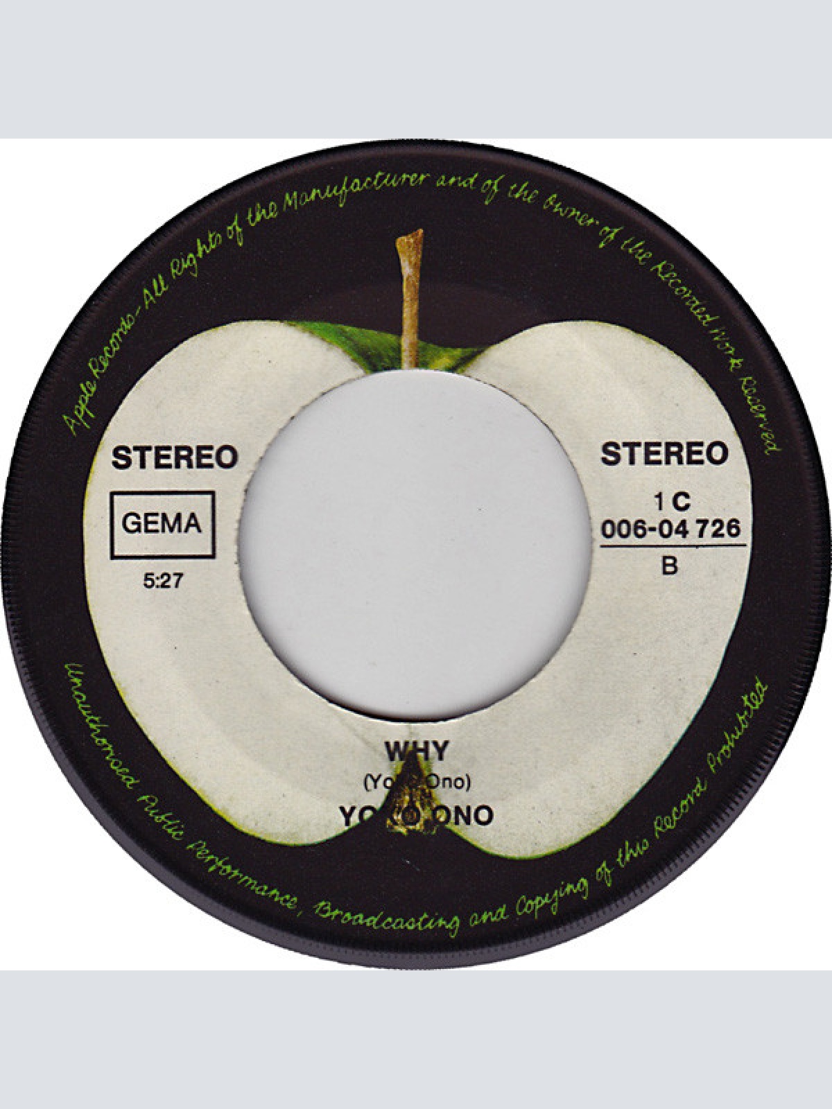 Vinyl / John Lennon / Yoko Ono - Mother / Why