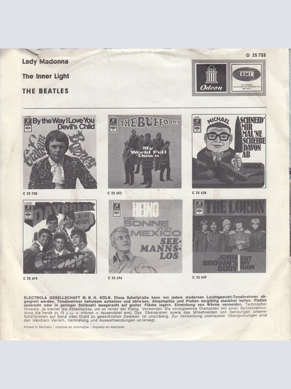 Vinyl / The Beatles - Lady Madonna / The Inner Light