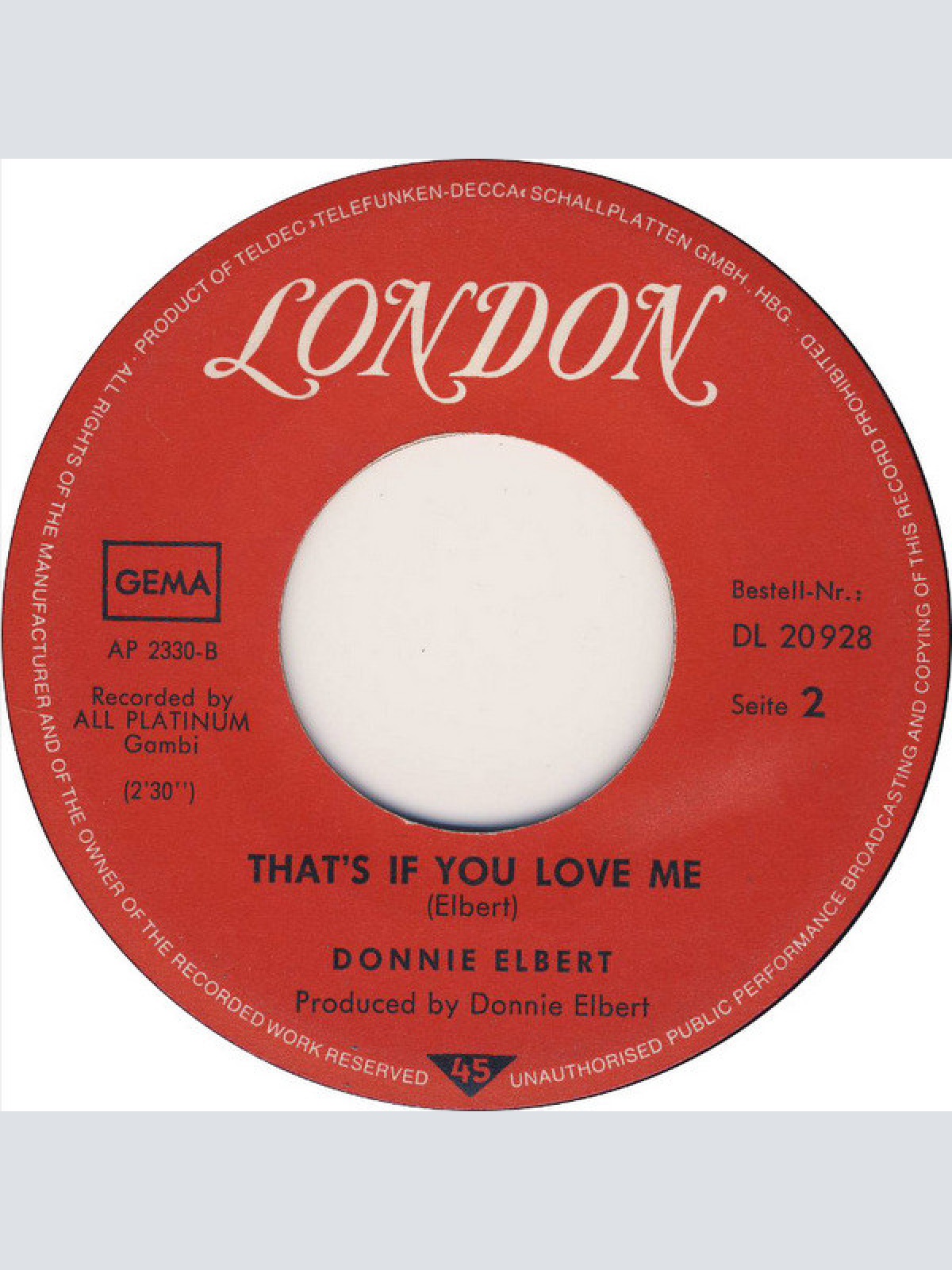 Vinyl / Donnie Elbert - Where Did Our Love Go