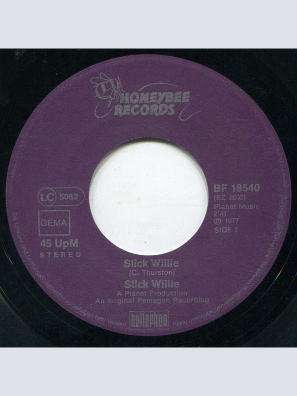 Vinyl / Slick Willie - Side Walk Surfing - Skate Boarding