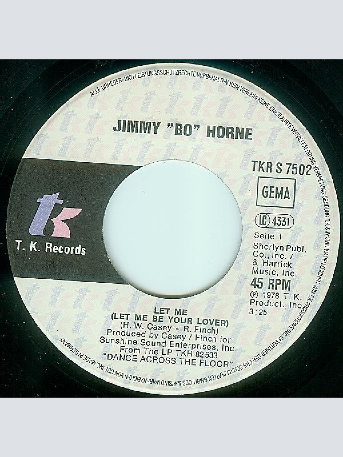 Vinyl / Jimmy "Bo" Horne - Let Me (Let Me Be Your Lover)
