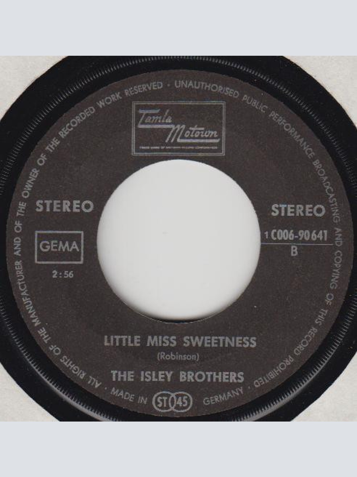 Vinyl / The Isley Brothers - Put Yourself In My Place / Little Miss Sweetness