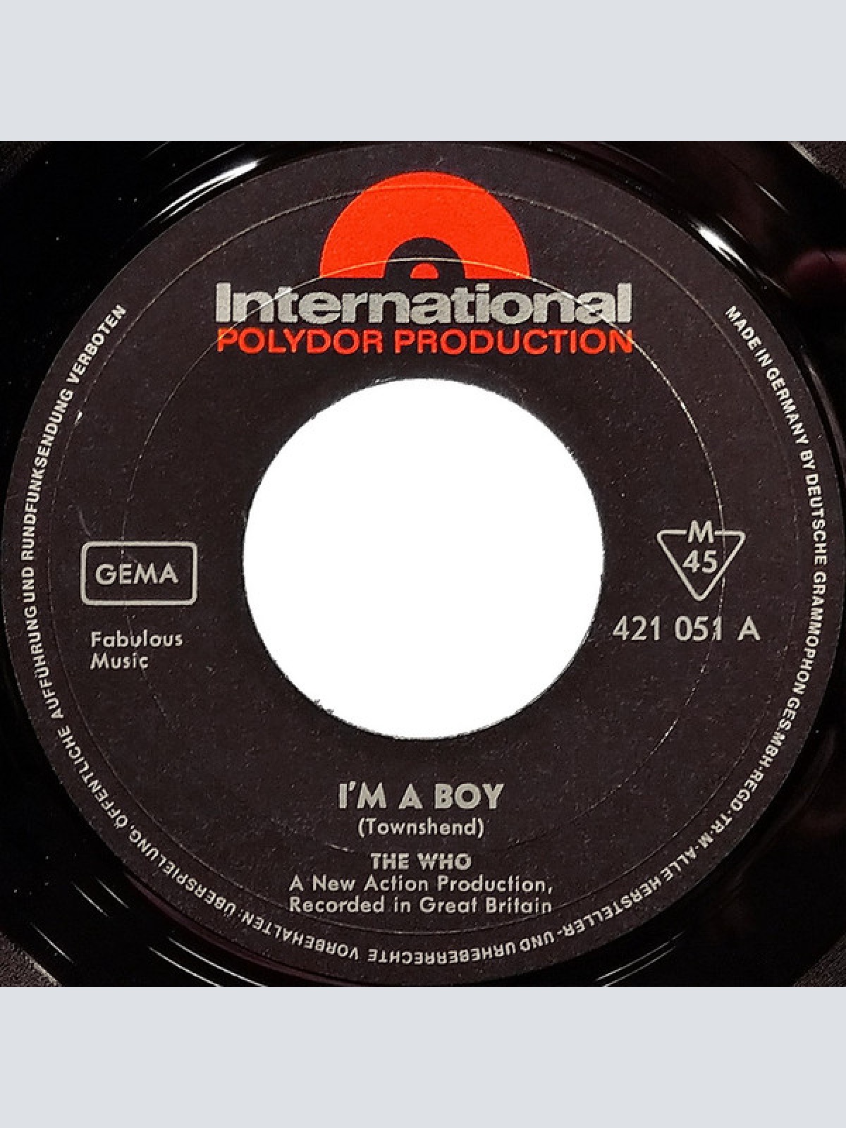 Vinyl / The Who - I'm A Boy