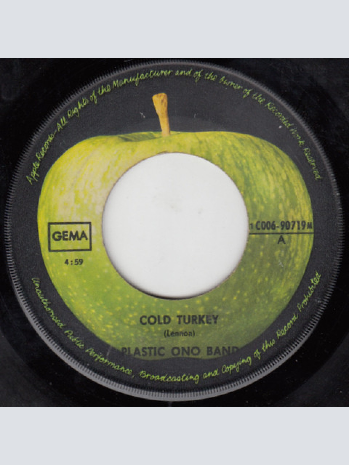 Vinyl / Plastic Ono Band* - Cold Turkey