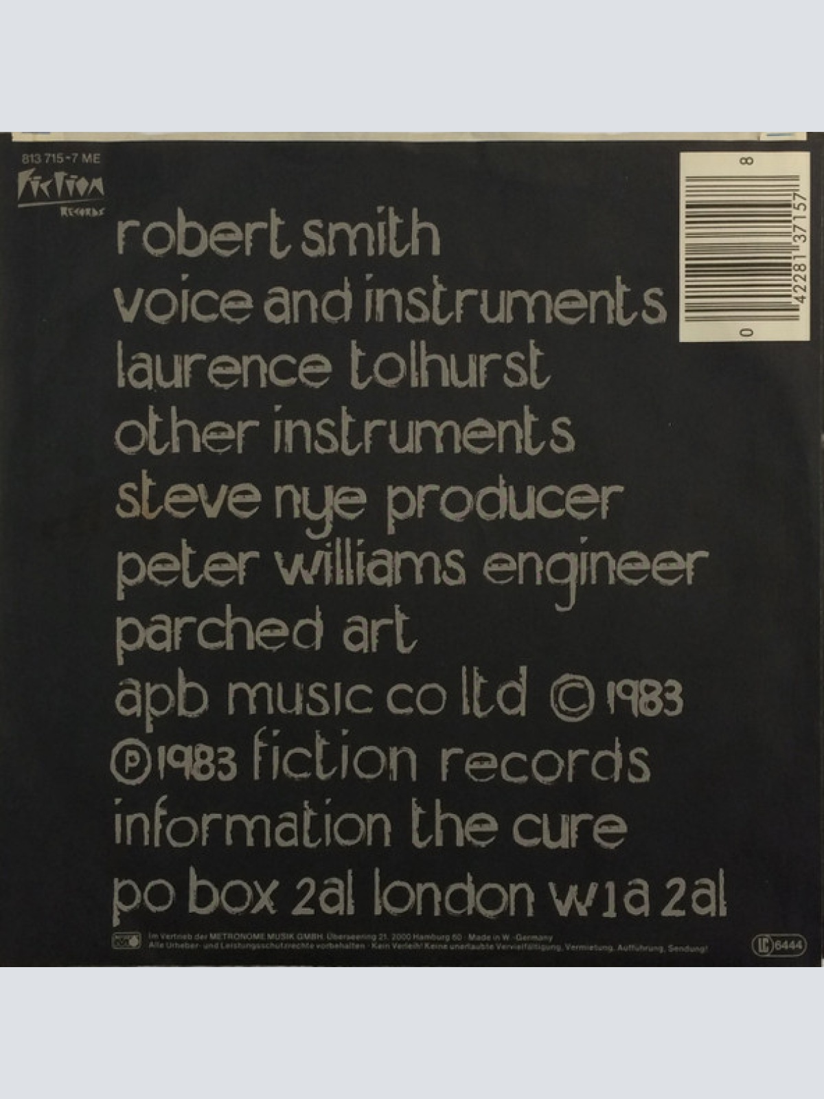 Vinyl / The Cure - The Walk