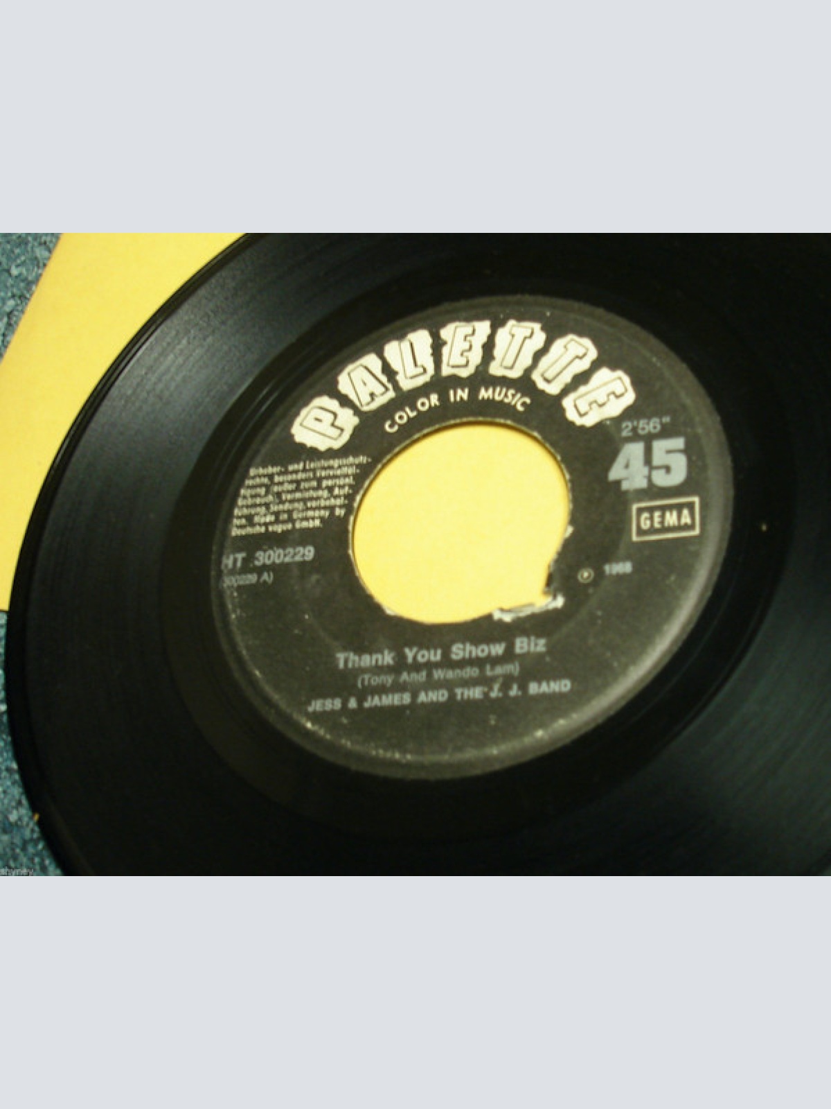 Vinyl / Jess & James And The J.J Band* - Thank You Show Biz / Motherless Child