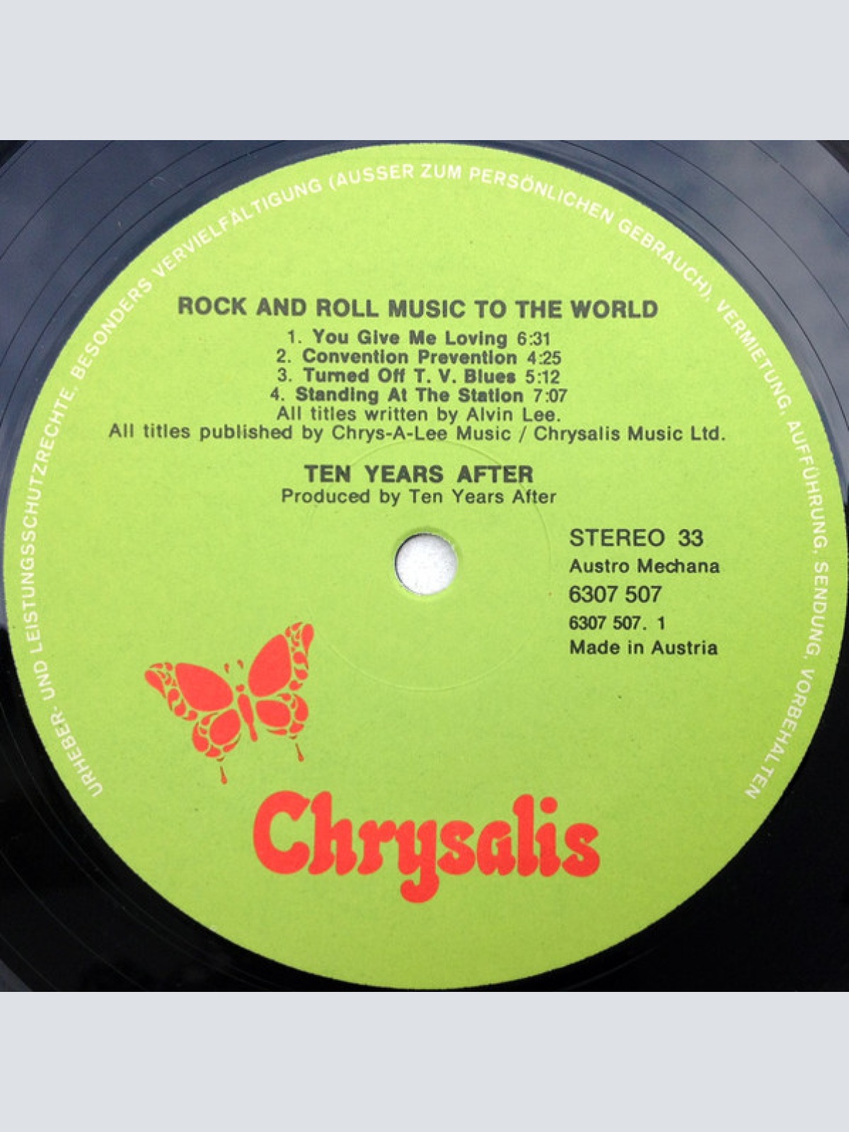 Vinyl / Ten Years After - Rock & Roll Music To The World