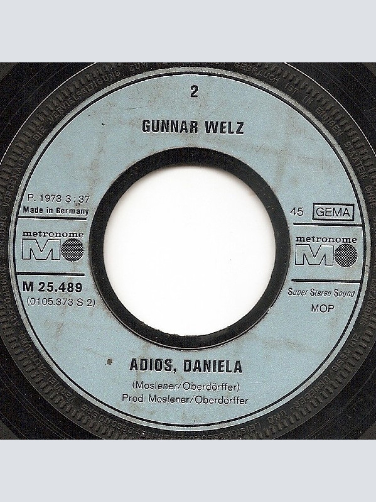 Vinyl / Gunnar Welz - Ich Hab' Heimweh (Bye Bye Birdie)