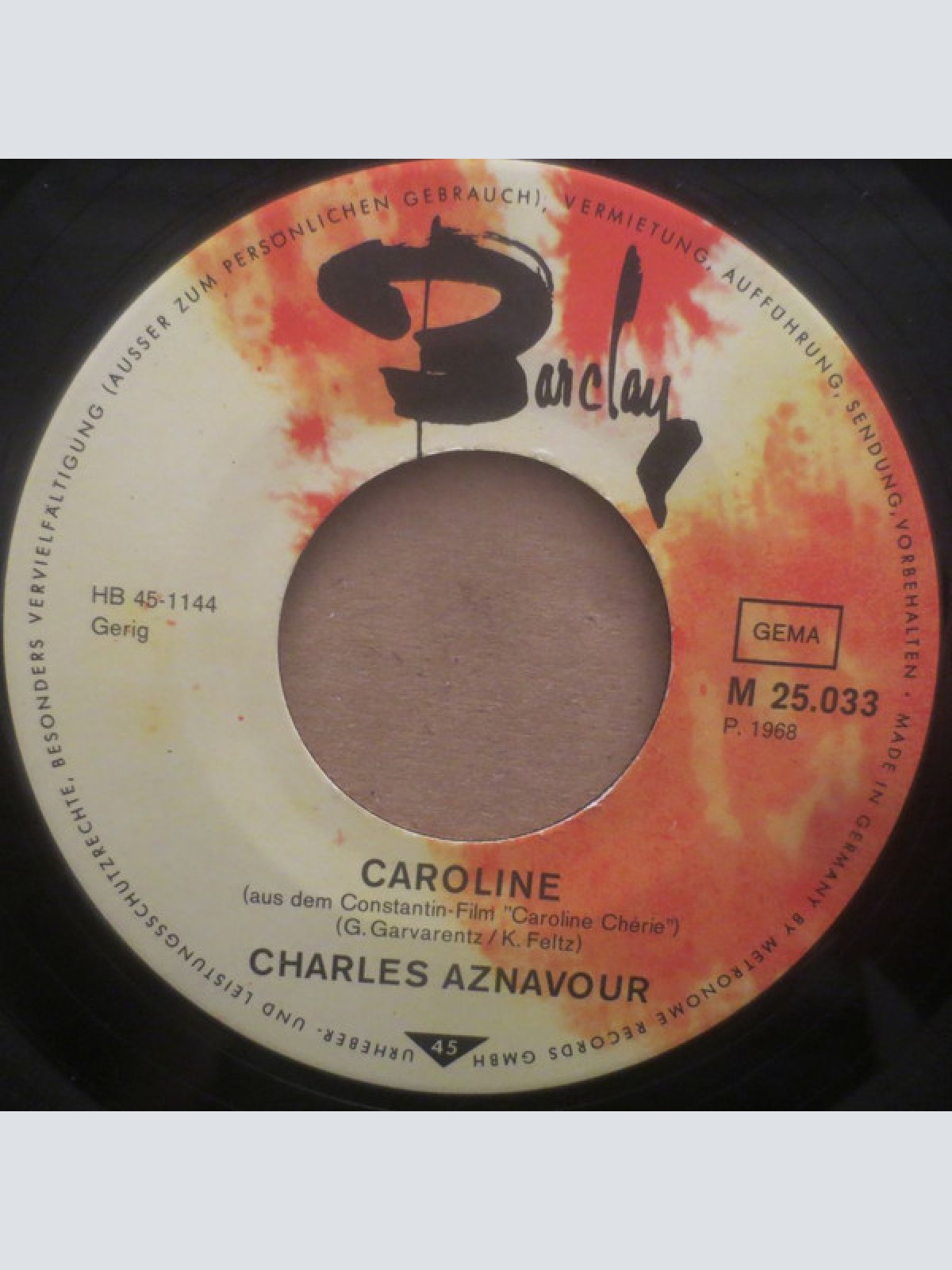 Vinyl / Charles Aznavour - Caroline / Kinder Des Krieges