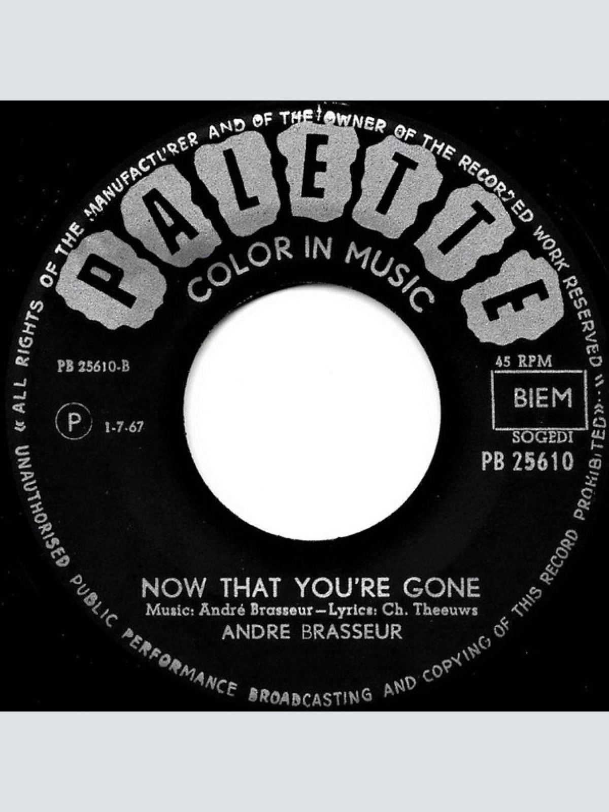 Vinyl / André Brasseur - Waiting For You